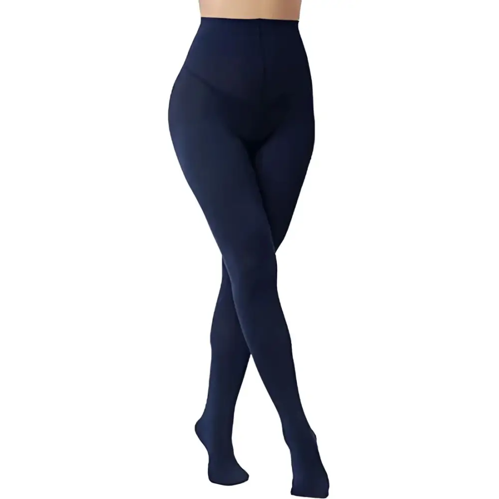 Women’s Navy Blue Opaque Tights - Navy Blue / One Size