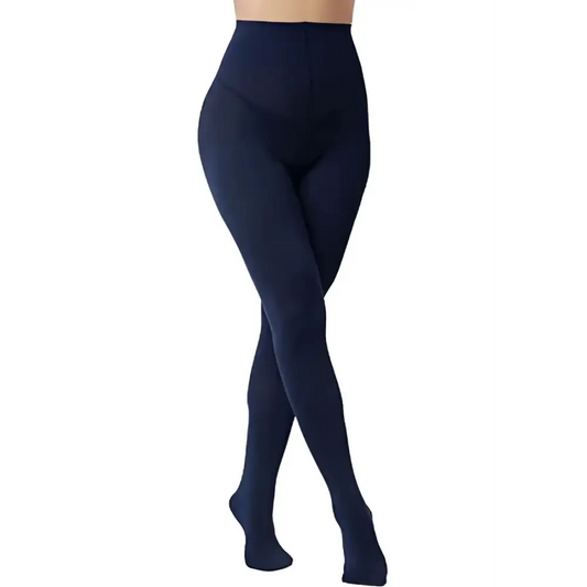 Women’s Navy Blue Opaque Tights - Navy Blue / One Size