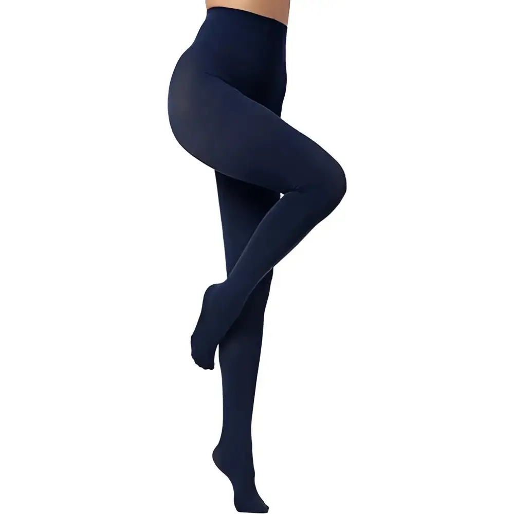 Women’s Navy Blue Opaque Tights - Navy Blue / One Size