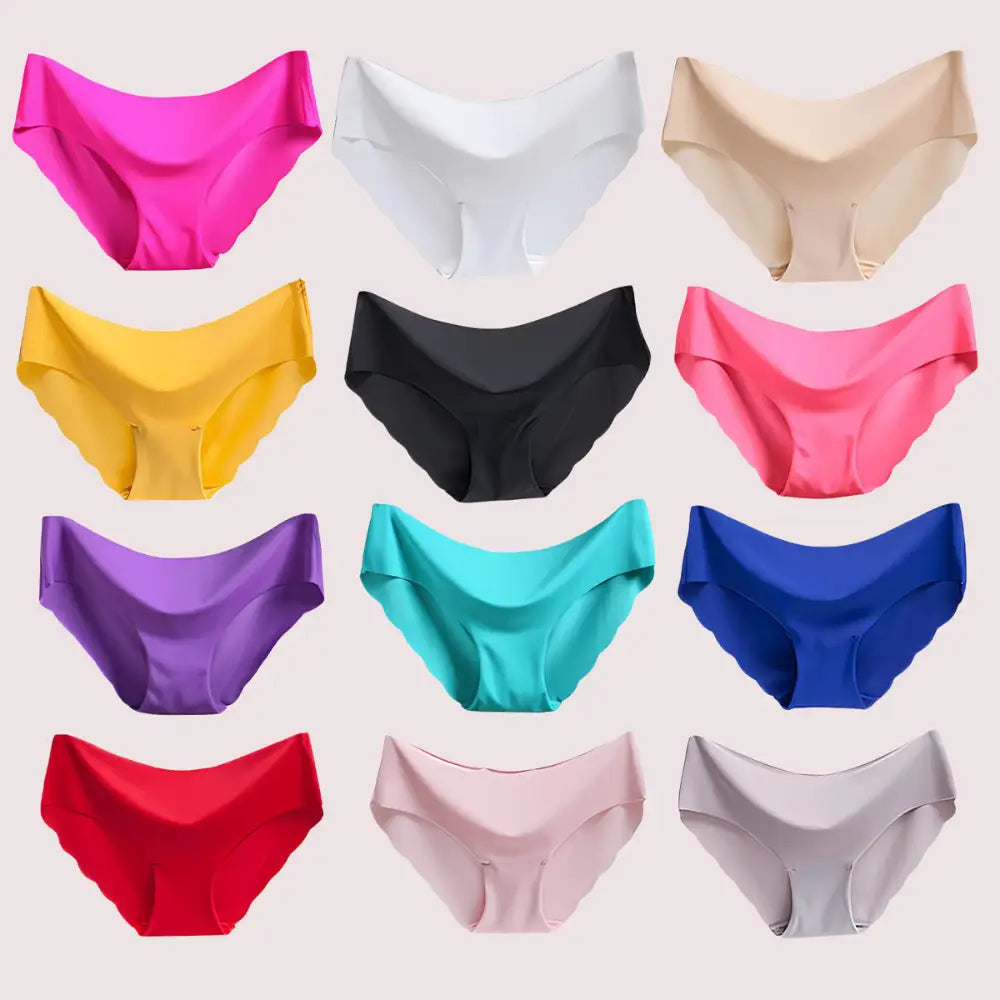 Women’s Solid Color Seamless Boyshorts 6pack