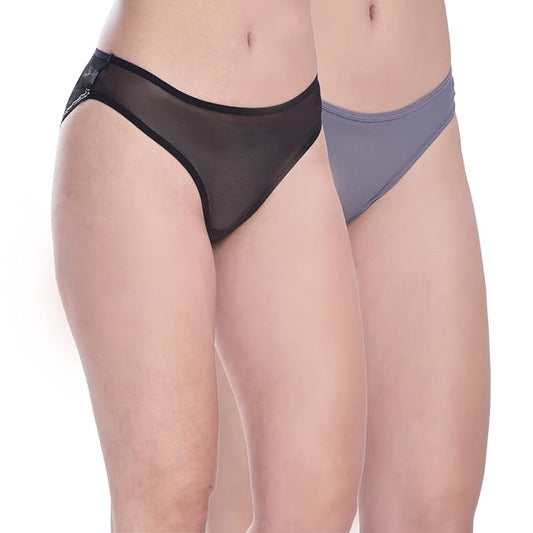Women’s Transparent Lace Bikini Set - Pack of 2