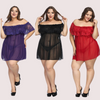 Sexy Plus Size Lace Babydoll Dress - Boldlior