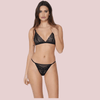 Velvet Veil Intimate Lace Bralette and G - String Set - Boldlior