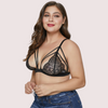 Élégance Sensuelle Plus Size Strappy Lace Bralette - Boldlior