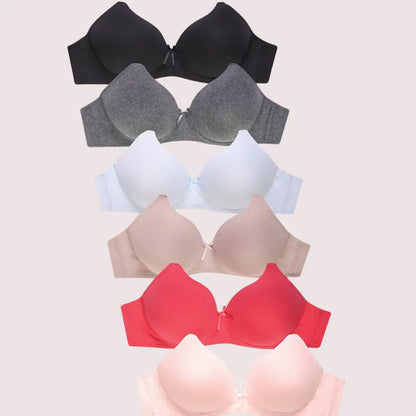 2 Pack No Wire Full Cup Light Padded bra Snazzyway