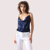 Elegant Cowl Neck Silk Camisole for Women - Boldlior