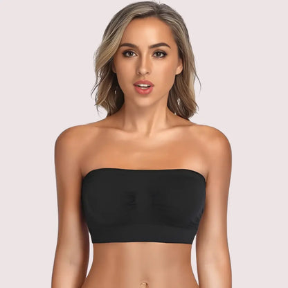 2-Pack of Non-Padded Strapless Tube Bras Snazzyway
